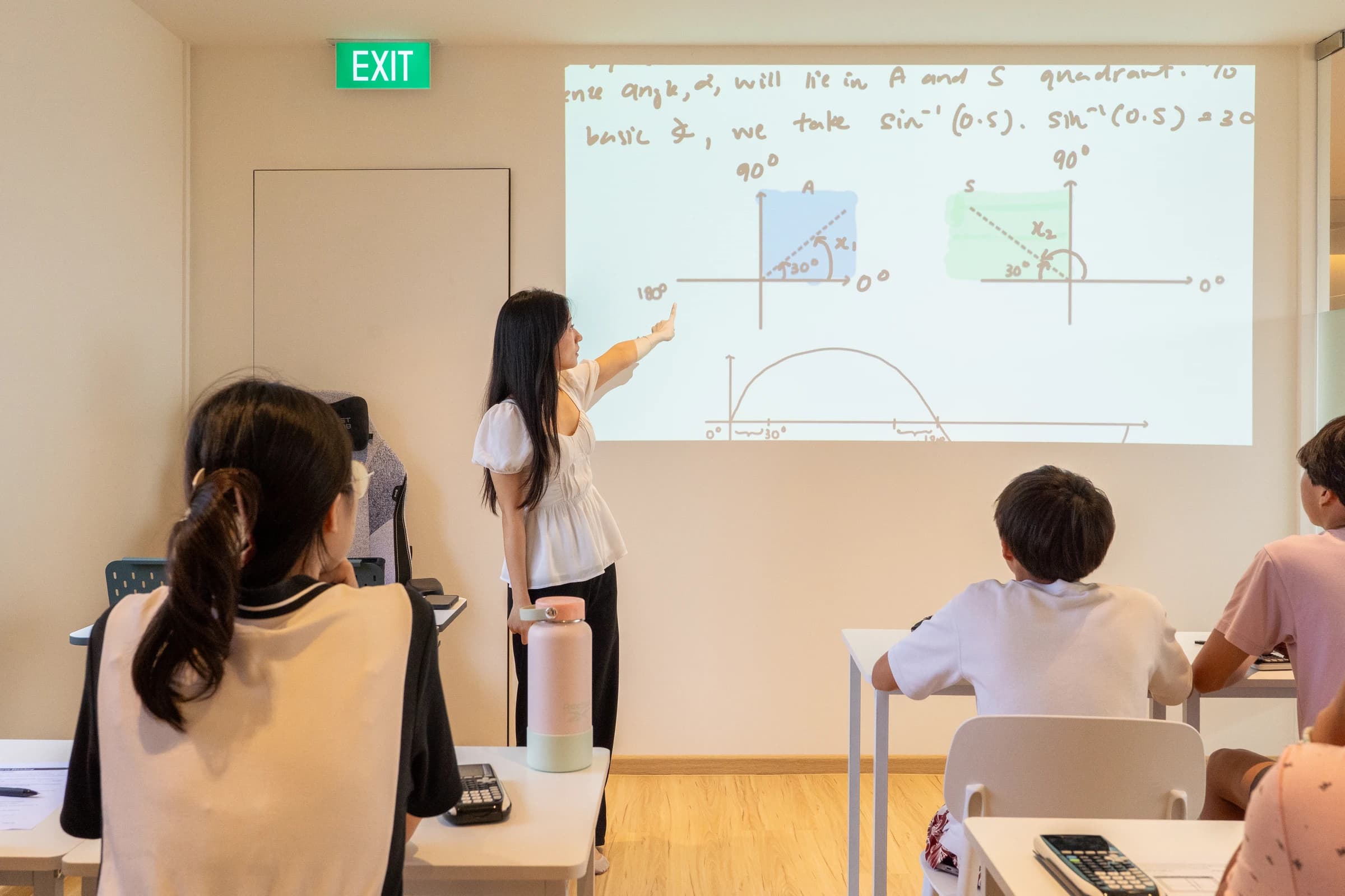 Students in a Knockout Math classroom